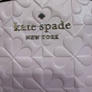 Kate Spade New York Lilac Spade Flower Embossed Crossbody Bag EUC